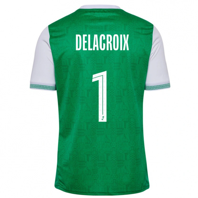 Danxen Damen Noa Delacroix #1 Grün Weiß Heimtrikot Trikot 2025/26 T-Shirt Österreich