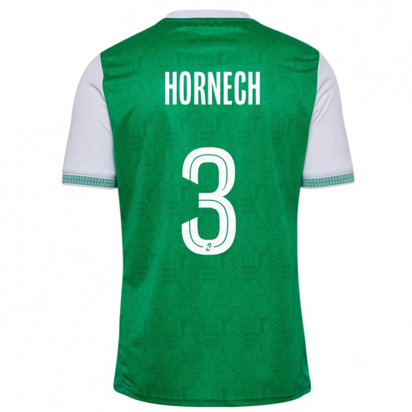 Danxen Damen Ewan Hornech #3 Grün Weiß Heimtrikot Trikot 2025/26 T-Shirt Österreich