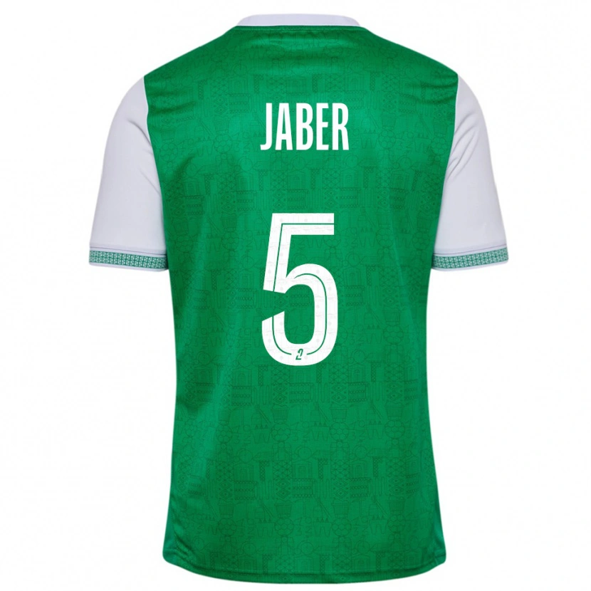 Danxen Damen Mahmoud Jaber #5 Grün Weiß Heimtrikot Trikot 2025/26 T-Shirt Österreich