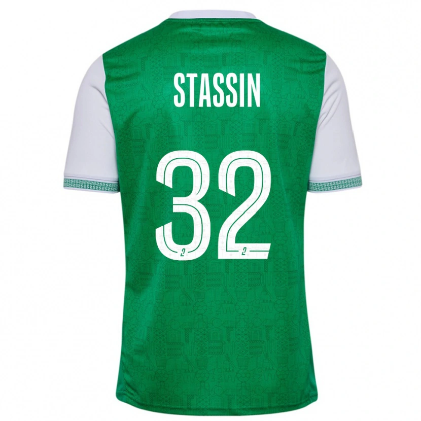 Danxen Damen Lucas Stassin #32 Grün Weiß Heimtrikot Trikot 2025/26 T-Shirt Österreich