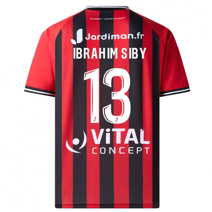 Danxen Damen Ben Ibrahim Siby #13 Rot Schwarz Heimtrikot Trikot 2025/26 T-Shirt Österreich