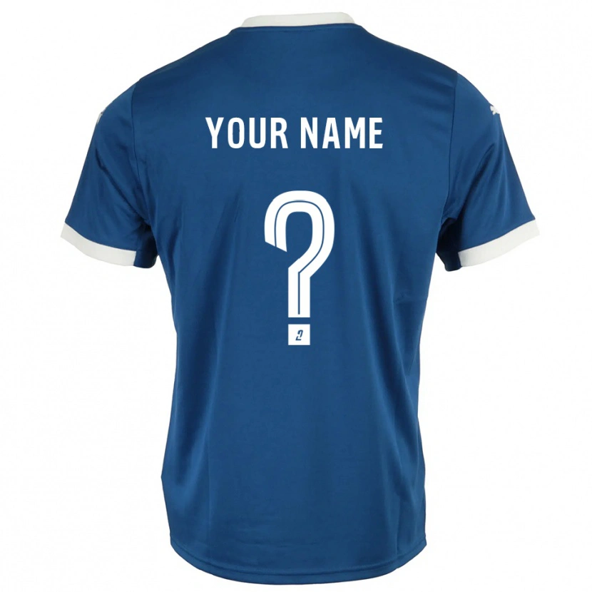 Danxen Damen Ihren Namen #0 Blau Weiß Heimtrikot Trikot 2025/26 T-Shirt Österreich