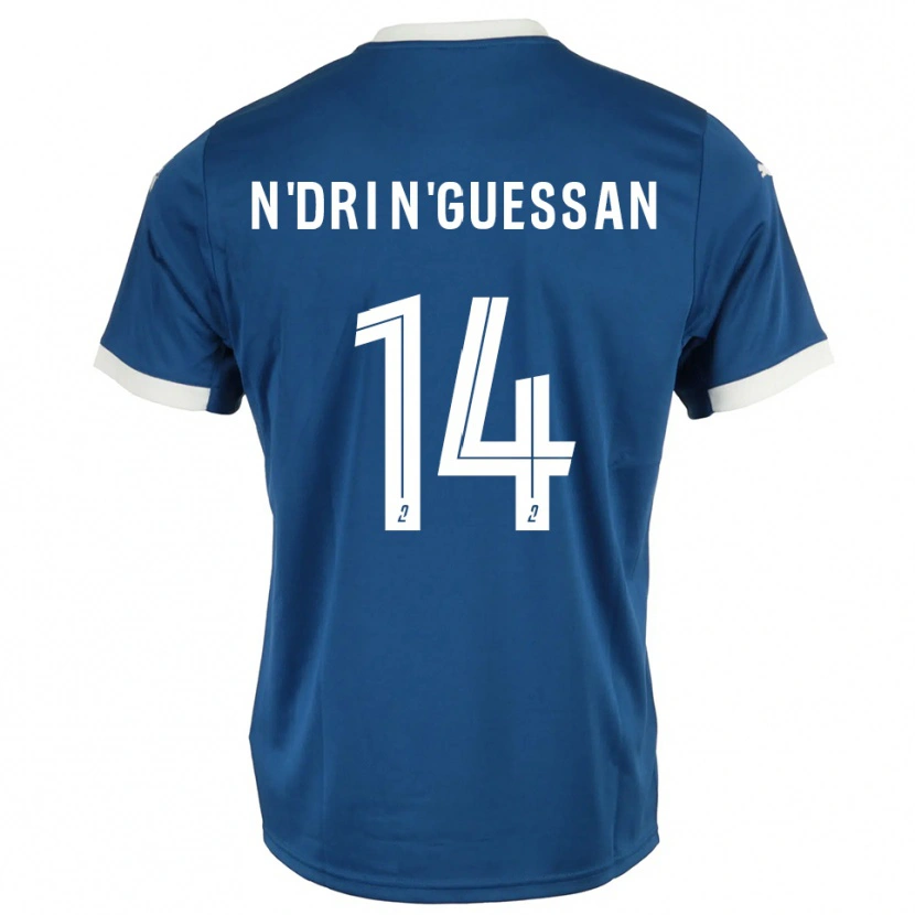 Danxen Damen Landry N'dri N'guessan #14 Blau Weiß Heimtrikot Trikot 2025/26 T-Shirt Österreich