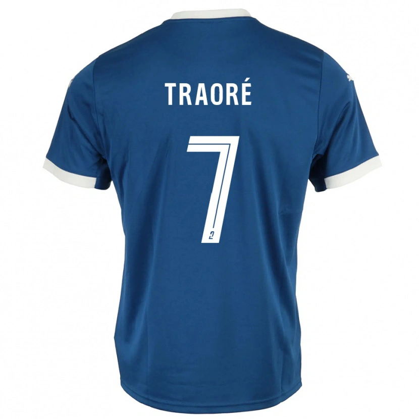 Danxen Damen Ibrahim Traoré #7 Blau Weiß Heimtrikot Trikot 2025/26 T-Shirt Österreich