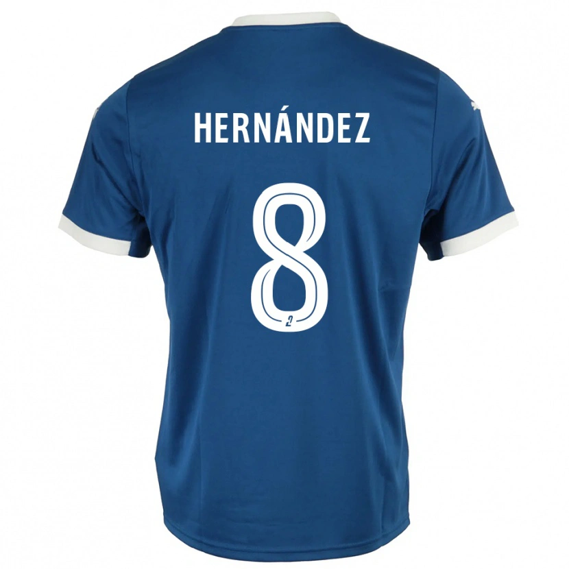 Danxen Damen Pablo Hernandez #8 Blau Weiß Heimtrikot Trikot 2025/26 T-Shirt Österreich