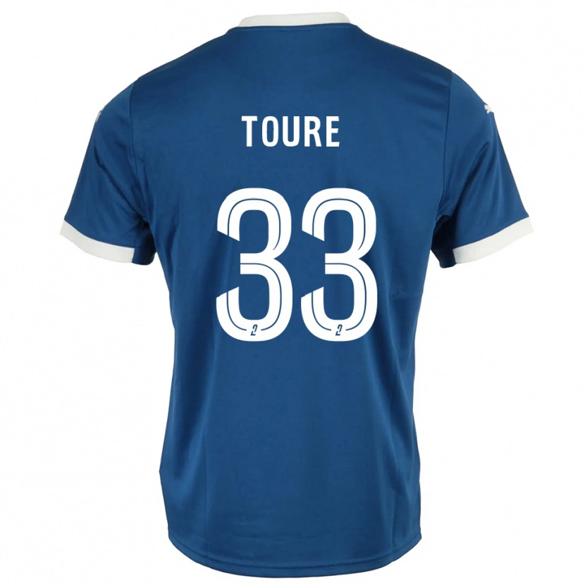 Danxen Damen Almami Touré #33 Blau Weiß Heimtrikot Trikot 2025/26 T-Shirt Österreich