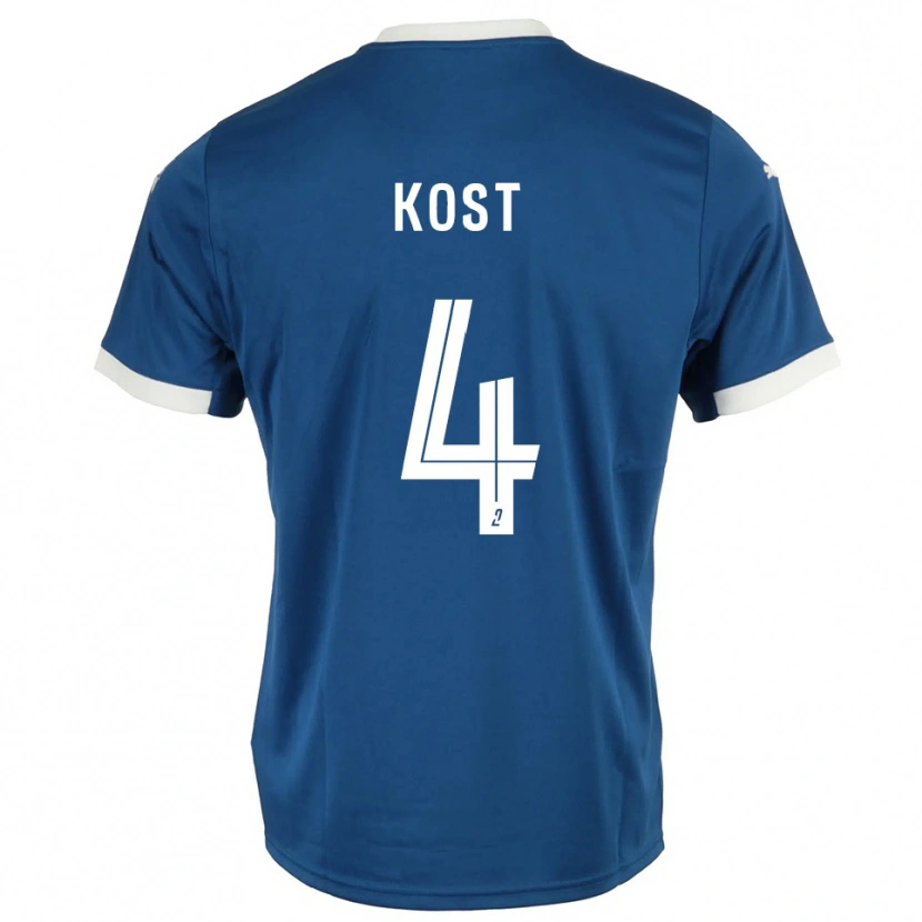 Danxen Damen Enzo Kost #4 Blau Weiß Heimtrikot Trikot 2025/26 T-Shirt Österreich