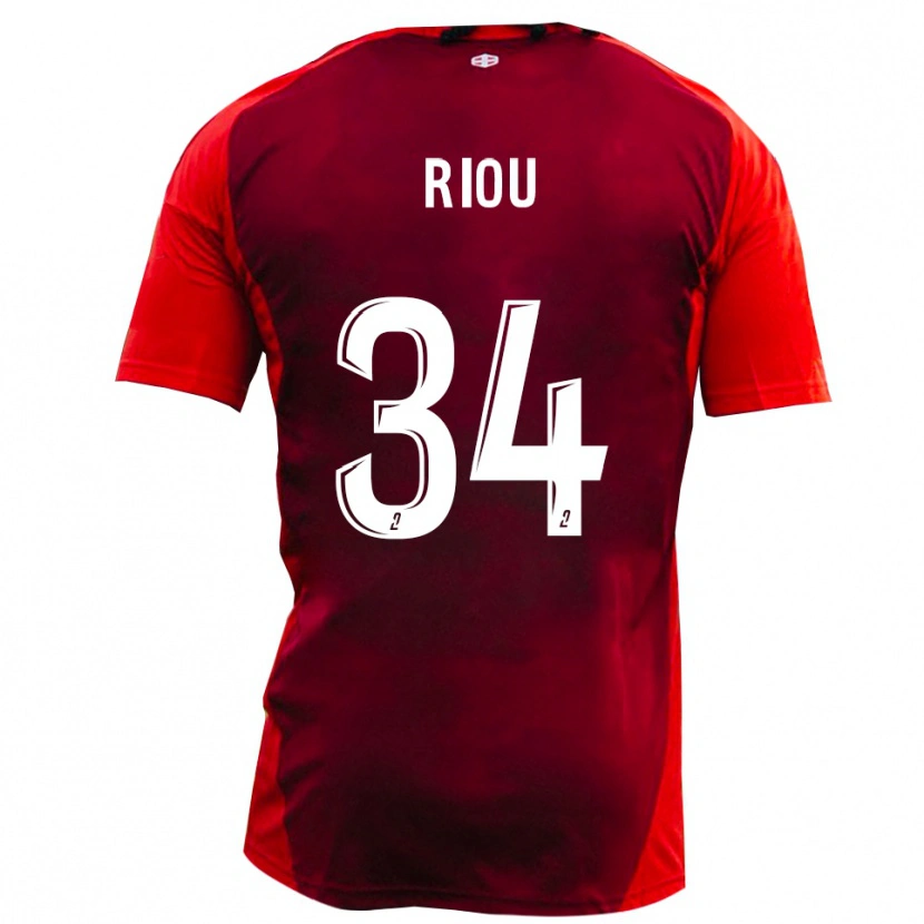 Danxen Damen Esteban Riou #34 Rot Burgund Heimtrikot Trikot 2025/26 T-Shirt Österreich