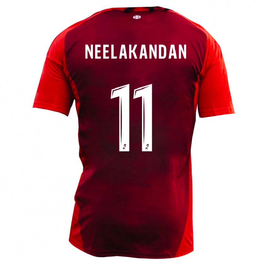 Danxen Damen Ranjan Neelakandan #11 Rot Burgund Heimtrikot Trikot 2025/26 T-Shirt Österreich