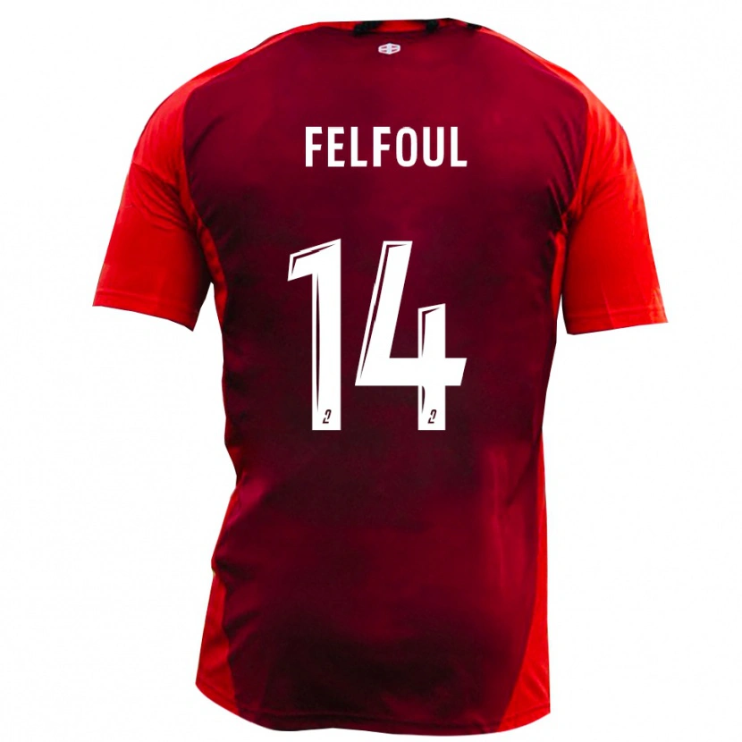 Danxen Damen Wassim Felfoul #14 Rot Burgund Heimtrikot Trikot 2025/26 T-Shirt Österreich