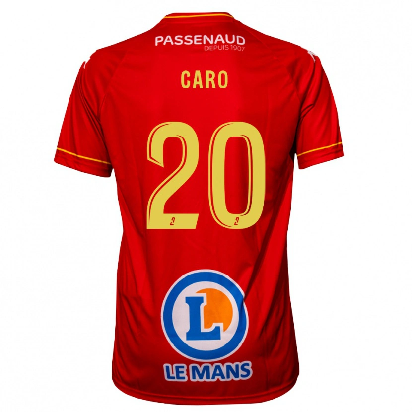 Danxen Damen Titouan Caro #20 Rot Gelb Heimtrikot Trikot 2025/26 T-Shirt Österreich