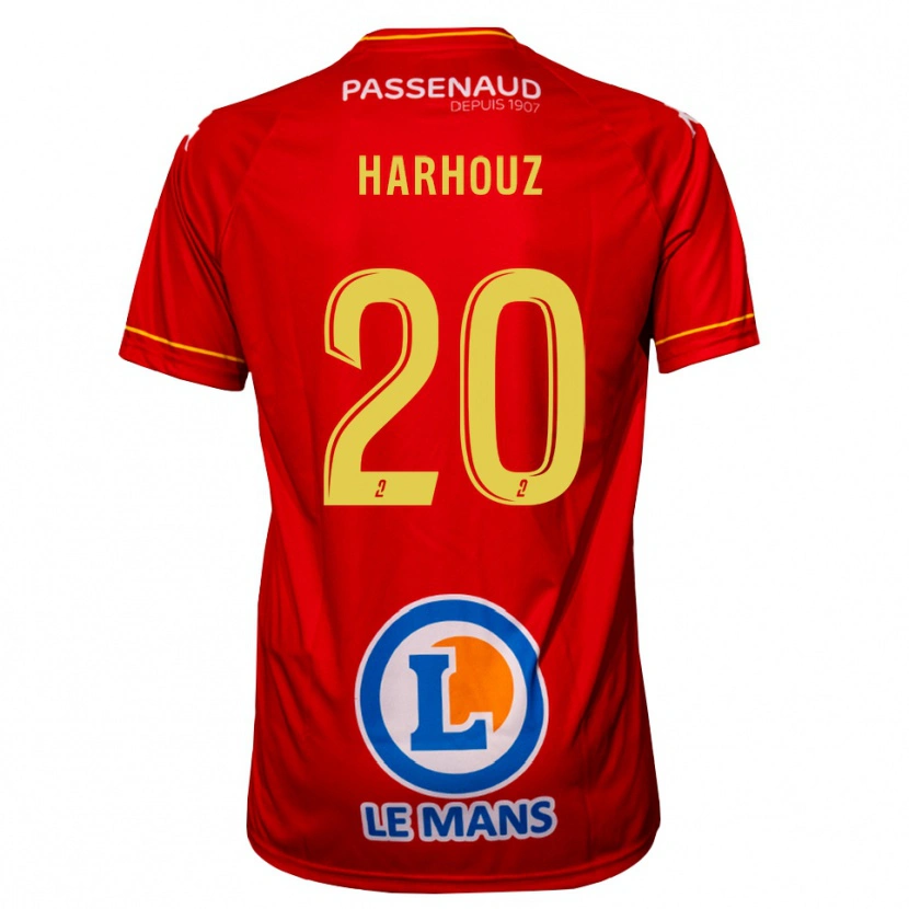 Danxen Damen William Harhouz #20 Rot Gelb Heimtrikot Trikot 2025/26 T-Shirt Österreich