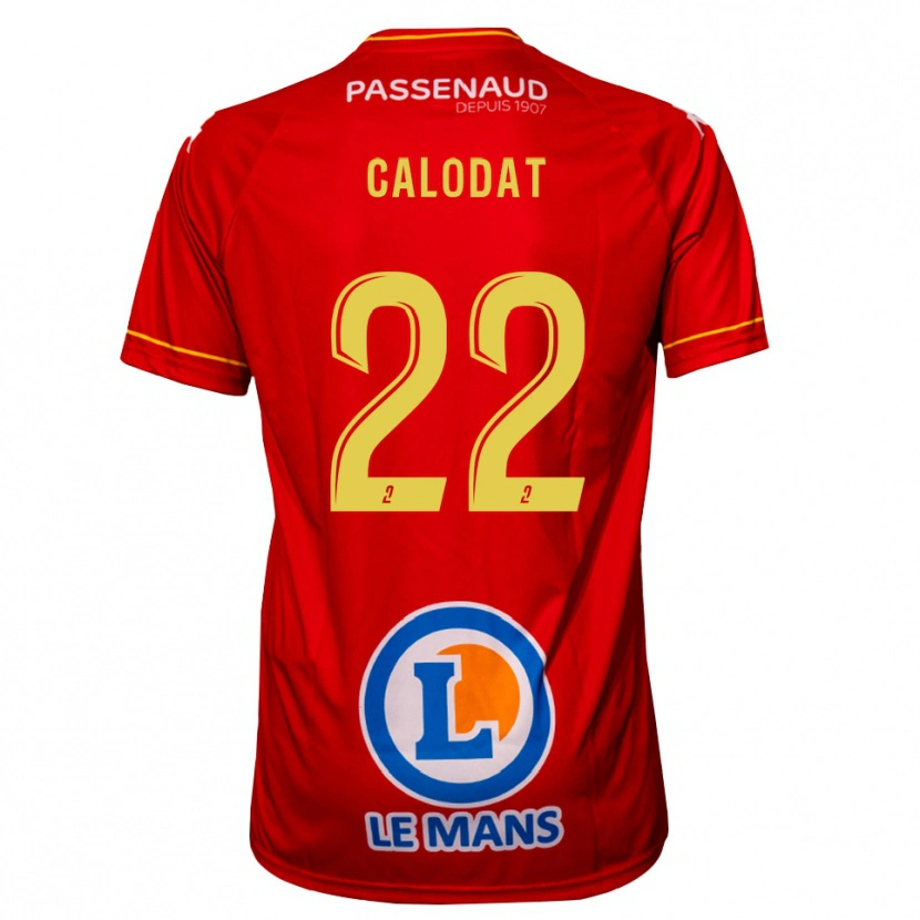 Danxen Damen Lucas Calodat #22 Rot Gelb Heimtrikot Trikot 2025/26 T-Shirt Österreich