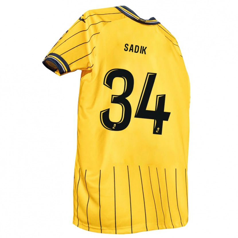 Danxen Damen Omar Sadik #34 Gelb Marine Heimtrikot Trikot 2025/26 T-Shirt Österreich