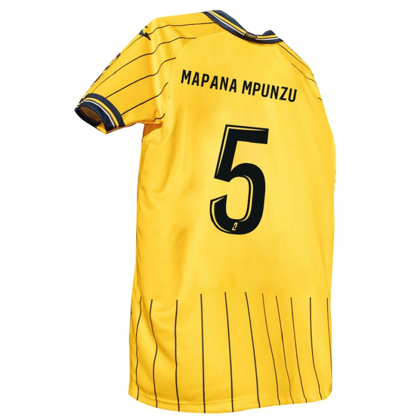 Danxen Damen Jojo Mapana Mpunzu #5 Gelb Marine Heimtrikot Trikot 2025/26 T-Shirt Österreich