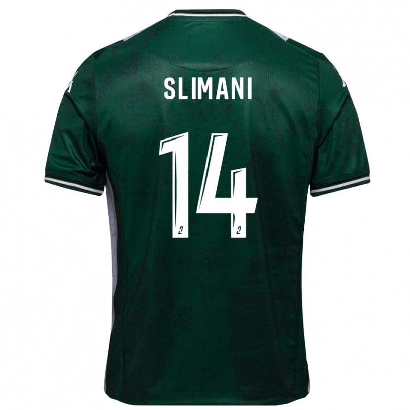 Danxen Damen Rayan Slimani #14 Grün Weiß Heimtrikot Trikot 2025/26 T-Shirt Österreich