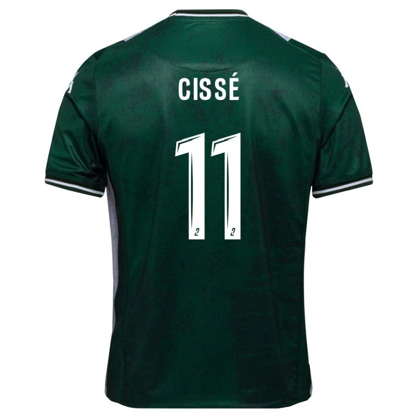 Danxen Damen Kemo Cissé #11 Grün Weiß Heimtrikot Trikot 2025/26 T-Shirt Österreich