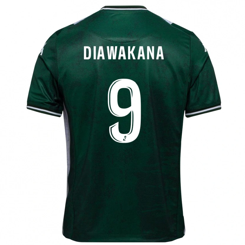 Danxen Damen Malik Diawakana #9 Grün Weiß Heimtrikot Trikot 2025/26 T-Shirt Österreich