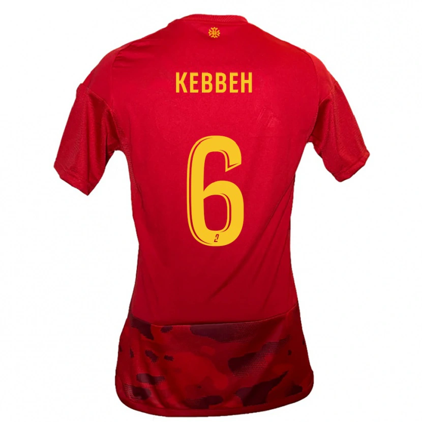 Danxen Damen Ali Kebbeh #6 Rot Gelb Heimtrikot Trikot 2025/26 T-Shirt Österreich