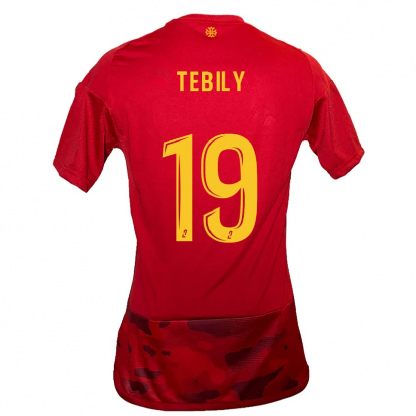Danxen Damen Hermann Tebily #19 Rot Gelb Heimtrikot Trikot 2025/26 T-Shirt Österreich