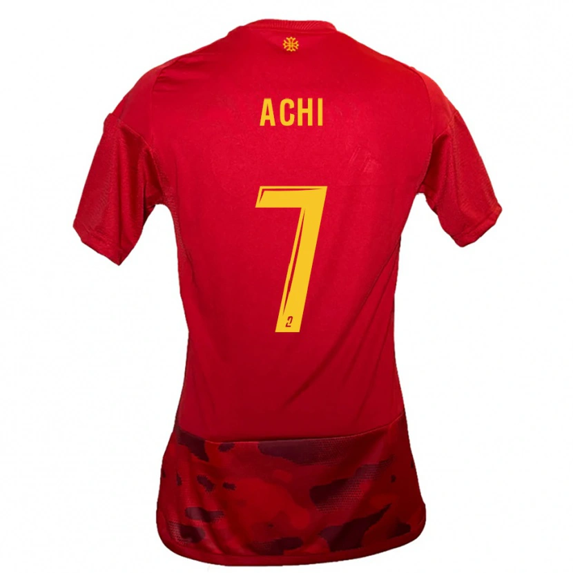 Danxen Damen Mohamed Achi #7 Rot Gelb Heimtrikot Trikot 2025/26 T-Shirt Österreich