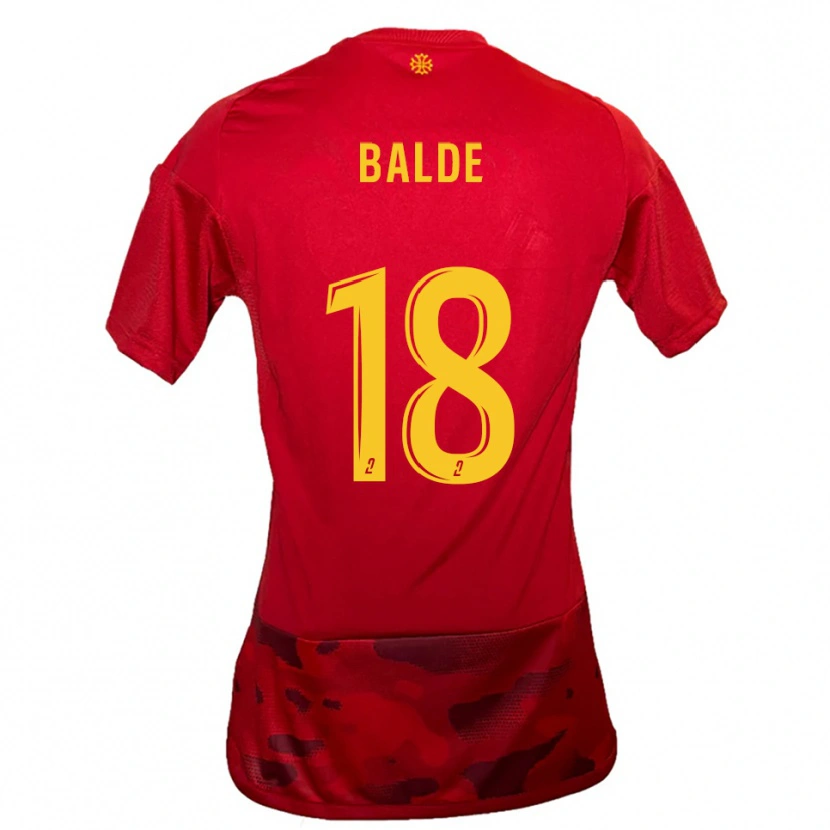 Danxen Damen Ibrahima Baldé #18 Rot Gelb Heimtrikot Trikot 2025/26 T-Shirt Österreich