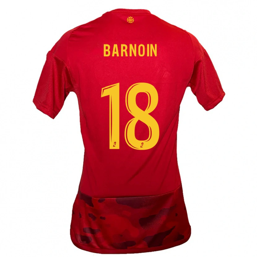 Danxen Damen Ninon Barnoin #18 Rot Gelb Heimtrikot Trikot 2025/26 T-Shirt Österreich