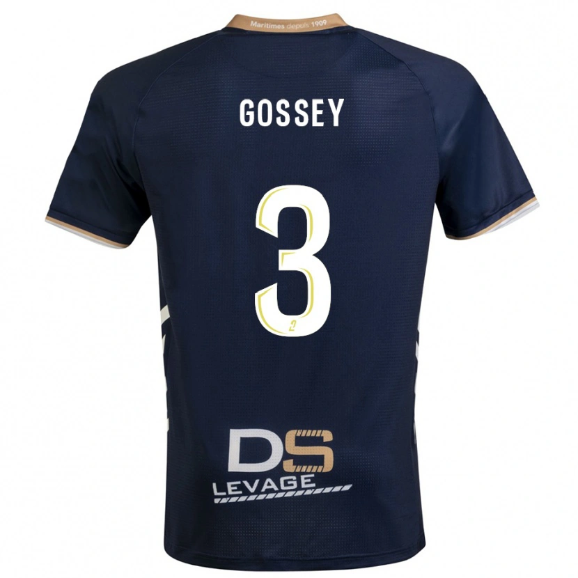 Danxen Damen Matheo Gossey #3 Marine Gold Heimtrikot Trikot 2025/26 T-Shirt Österreich