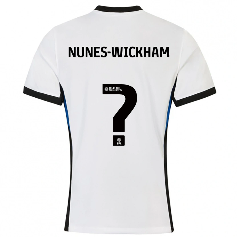 Danxen Damen Jayden Nunes-Wickham #0 Weiß Blau Auswärtstrikot Trikot 2025/26 T-Shirt Österreich