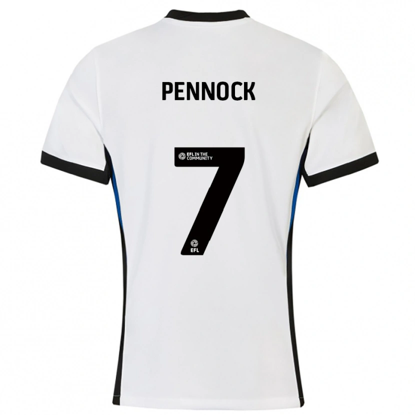 Danxen Damen Jade Pennock #7 Weiß Blau Auswärtstrikot Trikot 2025/26 T-Shirt Österreich