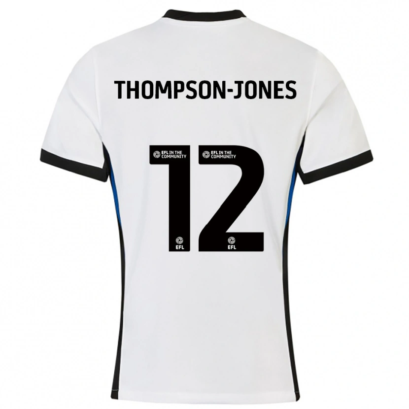 Danxen Damen Riquelme Thompson-Jones #12 Weiß Blau Auswärtstrikot Trikot 2025/26 T-Shirt Österreich