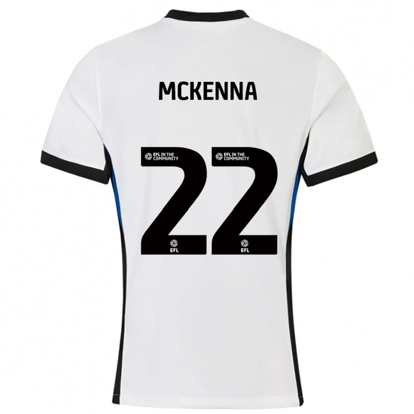 Danxen Damen Rebecca Mckenna #22 Weiß Blau Auswärtstrikot Trikot 2025/26 T-Shirt Österreich