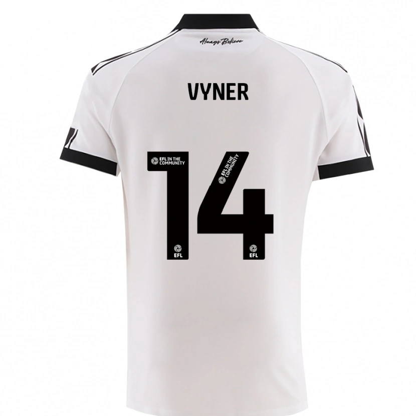 Danxen Damen Zak Vyner #14 Weiß Schwarz Auswärtstrikot Trikot 2025/26 T-Shirt Österreich