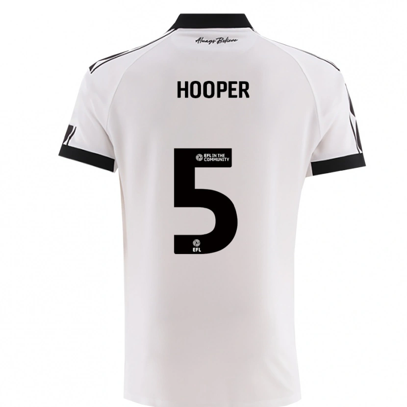 Danxen Damen Jack Hooper #5 Weiß Schwarz Auswärtstrikot Trikot 2025/26 T-Shirt Österreich