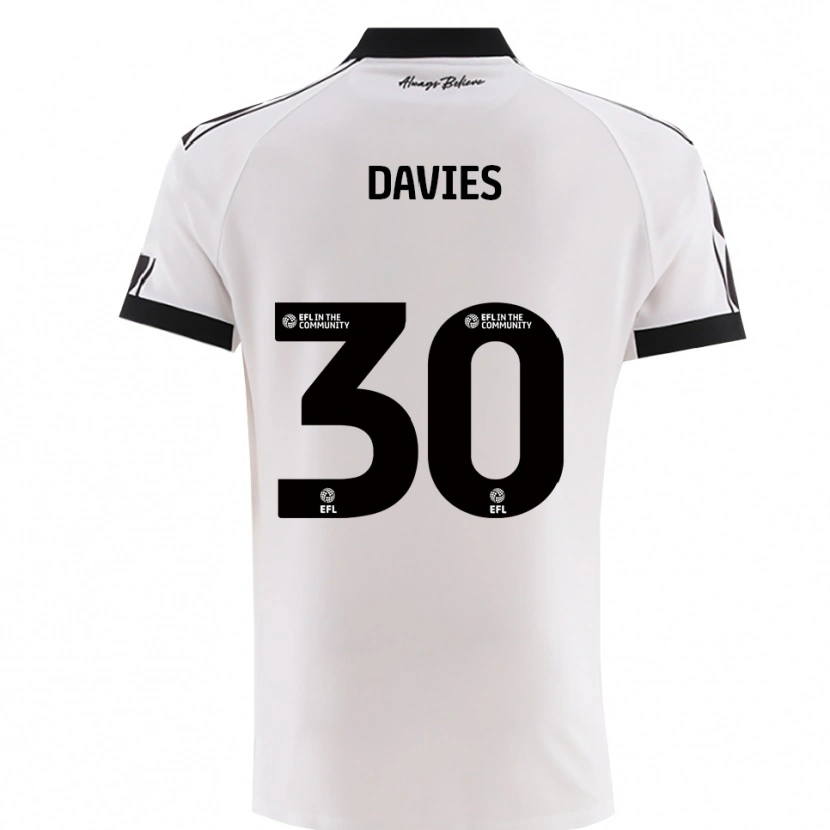 Danxen Damen Yasmin Davies #30 Weiß Schwarz Auswärtstrikot Trikot 2025/26 T-Shirt Österreich