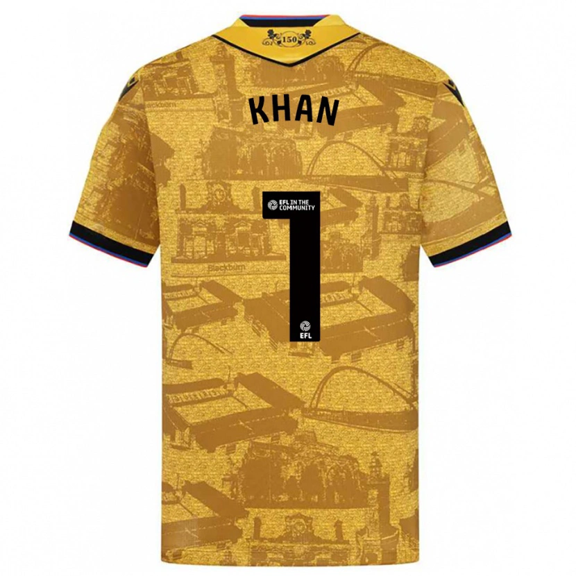 Danxen Damen Adam Khan #1 Gold Schwarz Auswärtstrikot Trikot 2025/26 T-Shirt Österreich