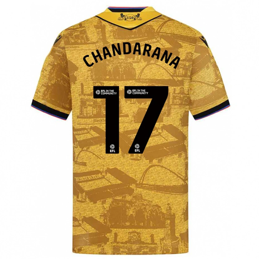 Danxen Damen Millie Chandarana #17 Gold Schwarz Auswärtstrikot Trikot 2025/26 T-Shirt Österreich