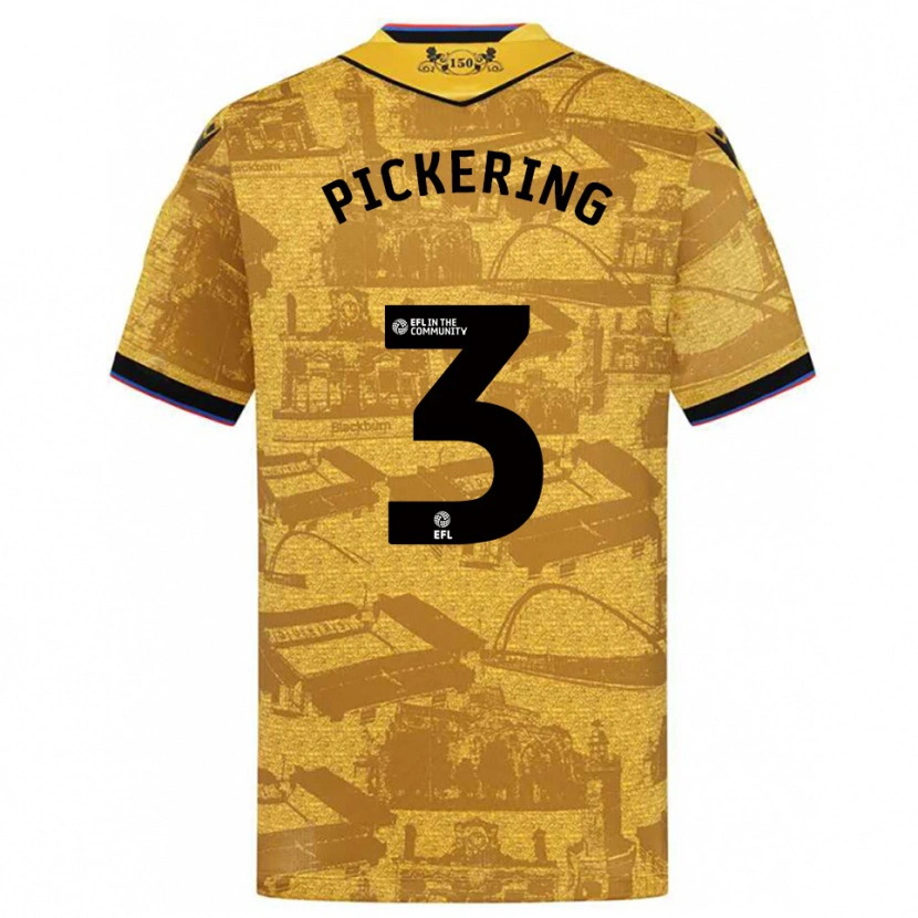 Danxen Damen Harry Pickering #3 Gold Schwarz Auswärtstrikot Trikot 2025/26 T-Shirt Österreich