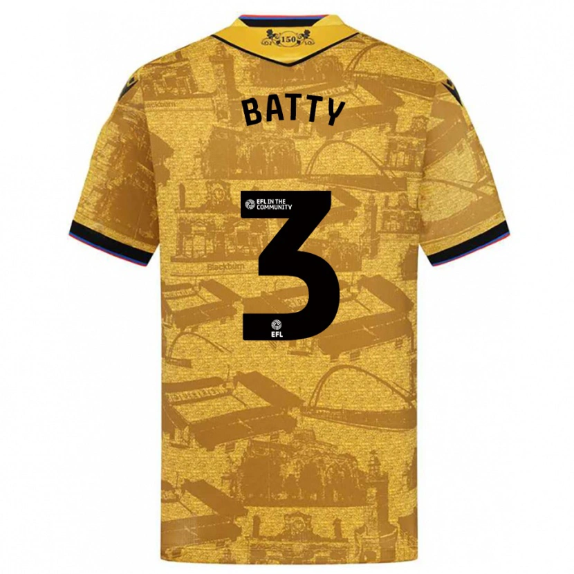 Danxen Damen Jake Batty #3 Gold Schwarz Auswärtstrikot Trikot 2025/26 T-Shirt Österreich