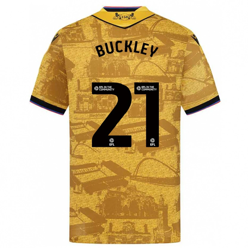Danxen Damen John Buckley #21 Gold Schwarz Auswärtstrikot Trikot 2025/26 T-Shirt Österreich