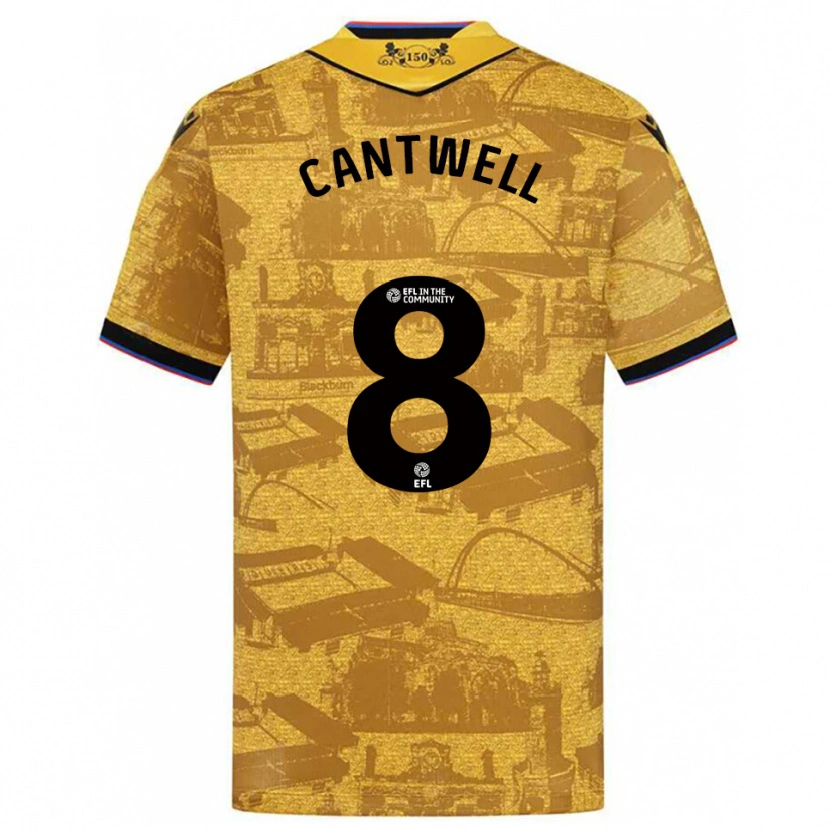 Danxen Damen Todd Cantwell #8 Gold Schwarz Auswärtstrikot Trikot 2025/26 T-Shirt Österreich