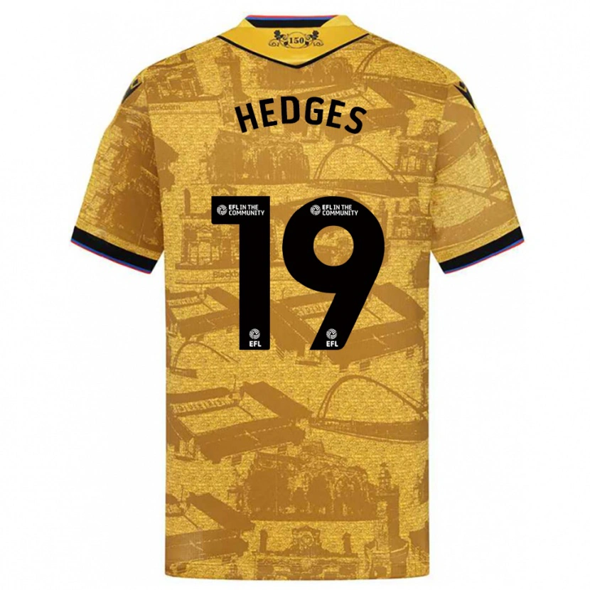 Danxen Damen Ryan Hedges #19 Gold Schwarz Auswärtstrikot Trikot 2025/26 T-Shirt Österreich