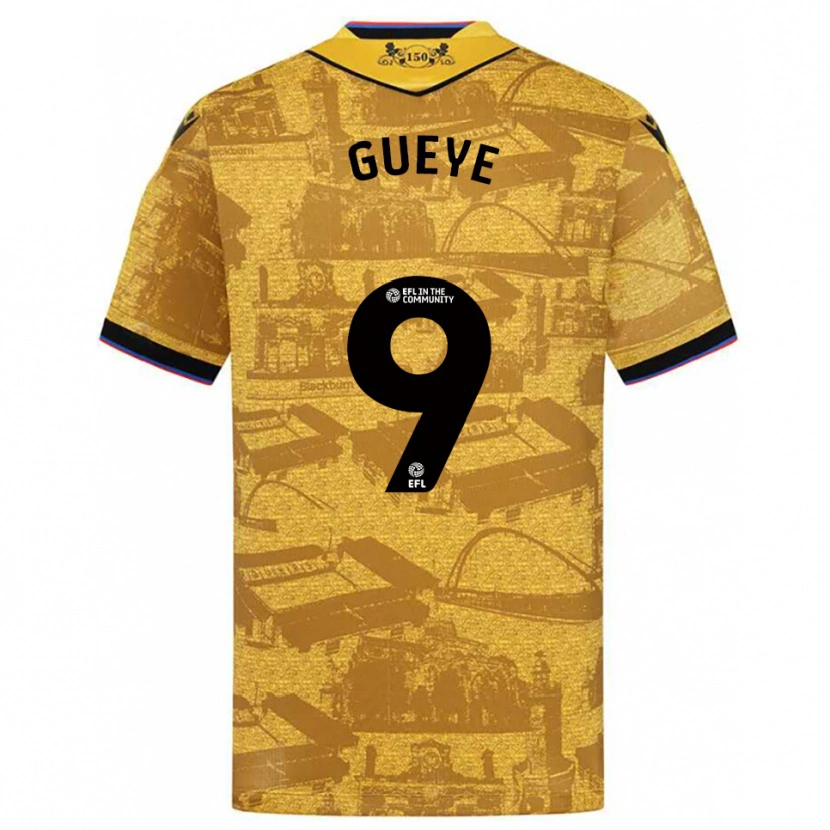 Danxen Damen Makhtar Gueye #9 Gold Schwarz Auswärtstrikot Trikot 2025/26 T-Shirt Österreich