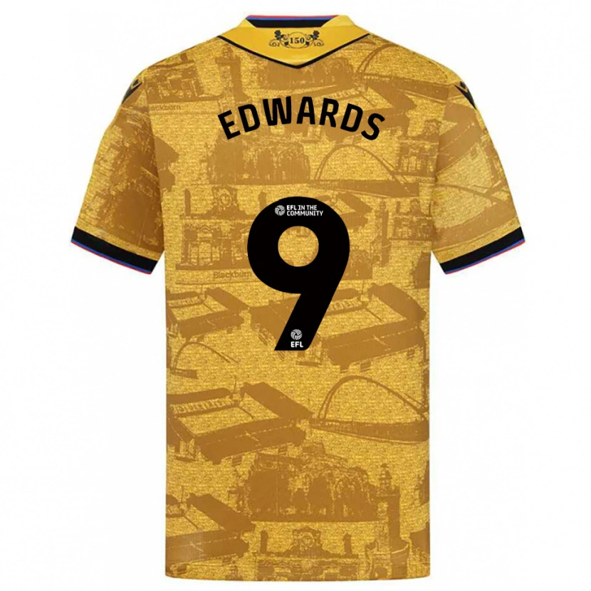 Danxen Damen Maria Edwards #9 Gold Schwarz Auswärtstrikot Trikot 2025/26 T-Shirt Österreich