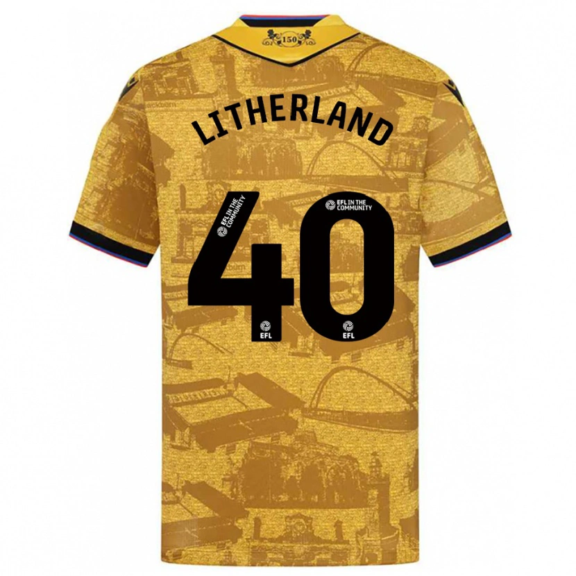 Danxen Damen Matty Litherland #40 Gold Schwarz Auswärtstrikot Trikot 2025/26 T-Shirt Österreich