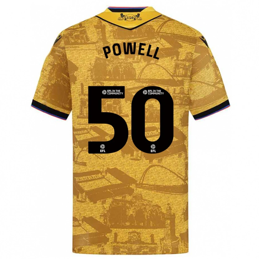 Danxen Damen Brandon Powell #50 Gold Schwarz Auswärtstrikot Trikot 2025/26 T-Shirt Österreich