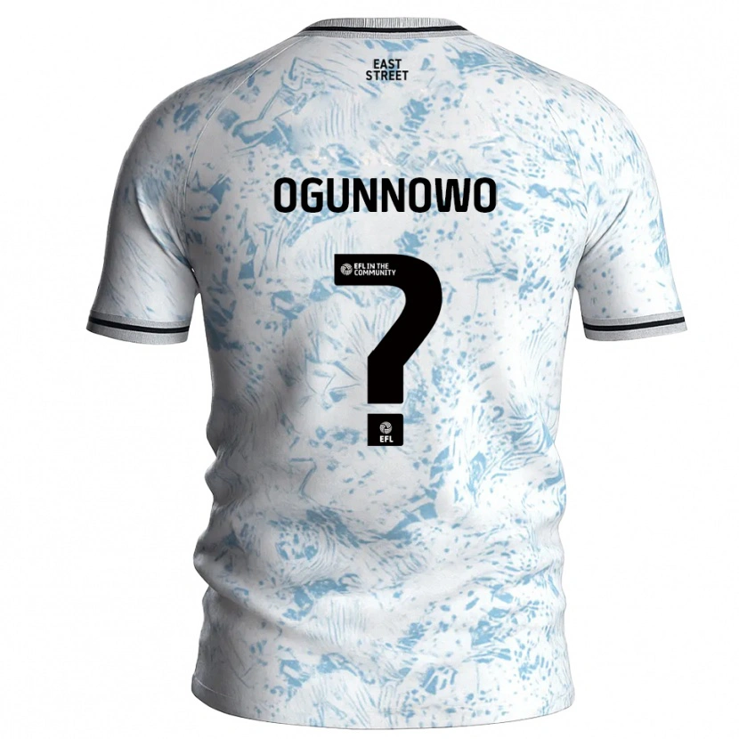 Danxen Damen Joshua Ogunnowo #0 Weiß Himmelblau Auswärtstrikot Trikot 2025/26 T-Shirt Österreich