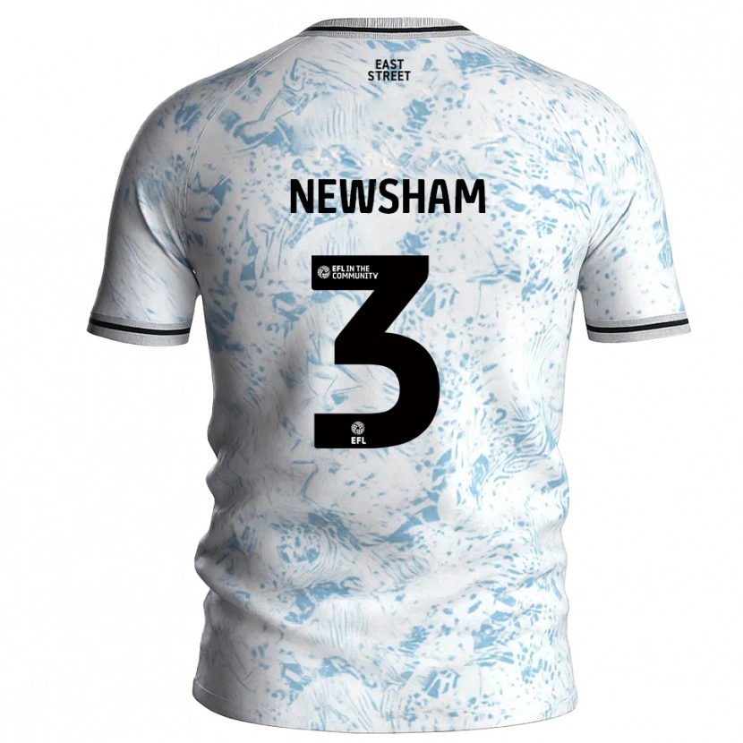 Danxen Damen Charlotte Newsham #3 Weiß Himmelblau Auswärtstrikot Trikot 2025/26 T-Shirt Österreich
