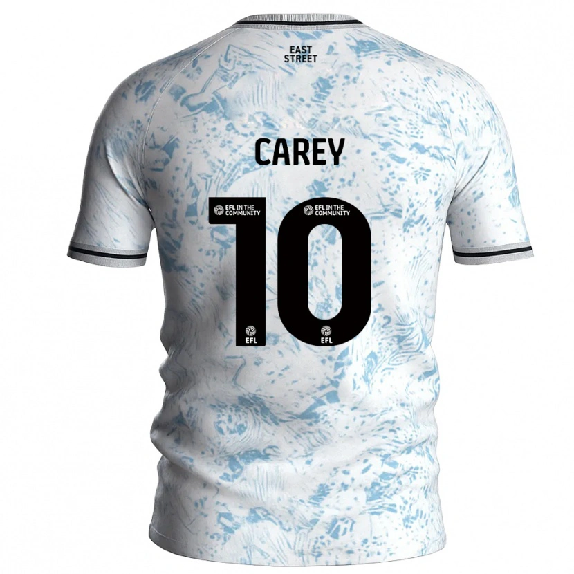 Danxen Damen Sonny Carey #10 Weiß Himmelblau Auswärtstrikot Trikot 2025/26 T-Shirt Österreich