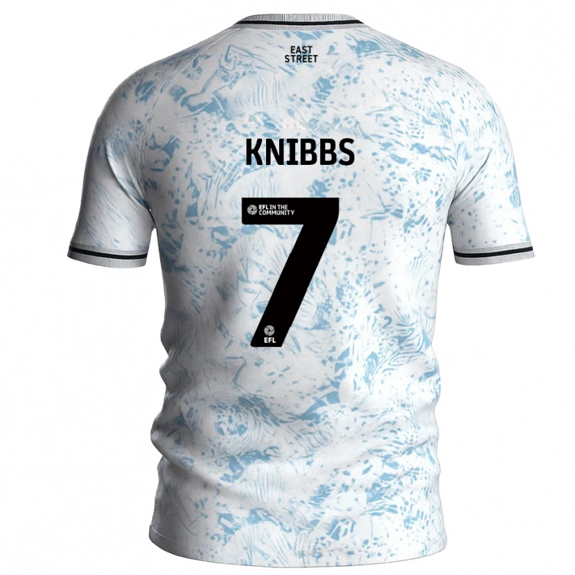 Danxen Damen Harvey Knibbs #7 Weiß Himmelblau Auswärtstrikot Trikot 2025/26 T-Shirt Österreich